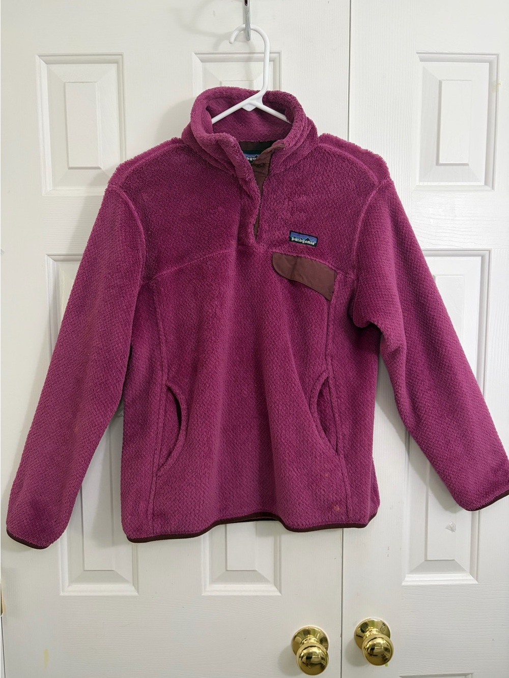 Patagonia Re-Tool Snap T Fleece Pullover Maroon Size Medium
